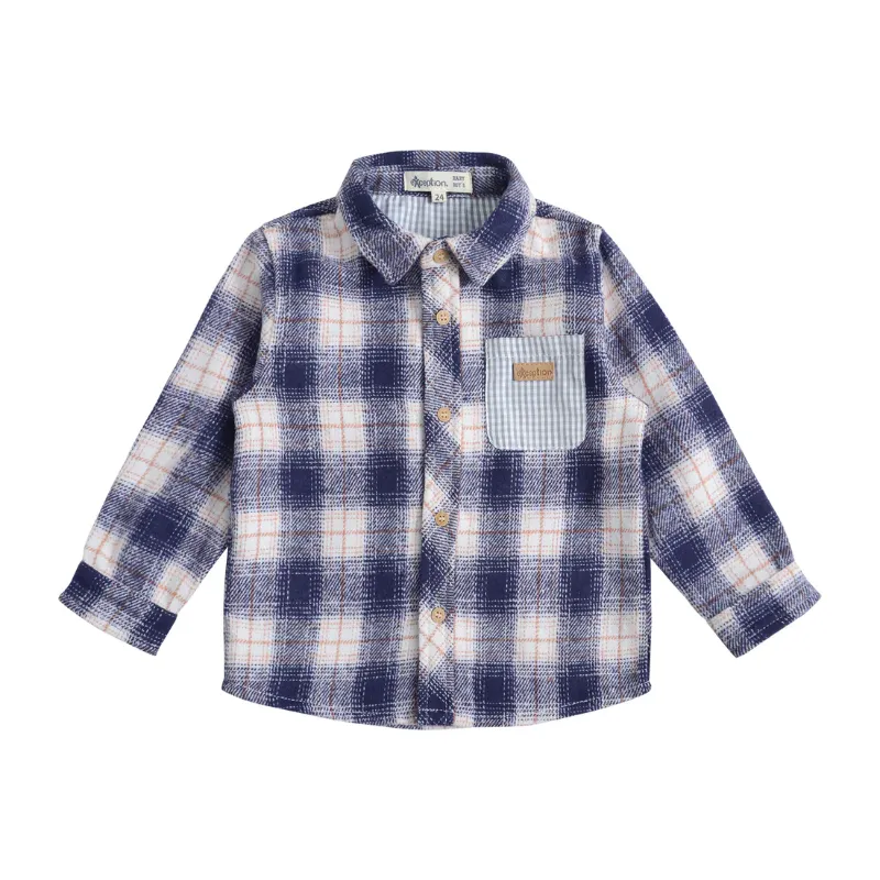 Camisa Franela Escocesa Niño